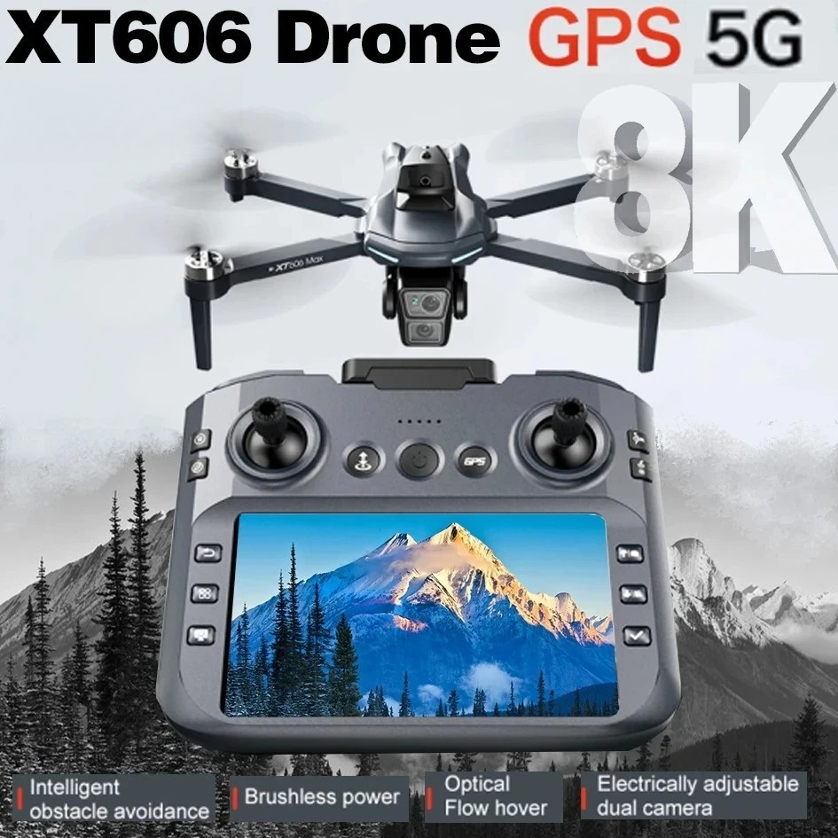 Drone Gps Mount - Original XT606 Drone Professional 8K HD