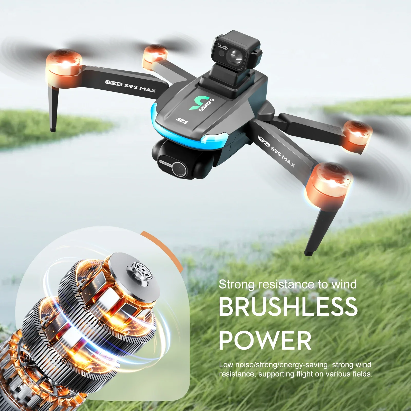 NEW S9S MAX MINI Drone 4K 2-Ax - Drone Gimbal ulasan dan harga