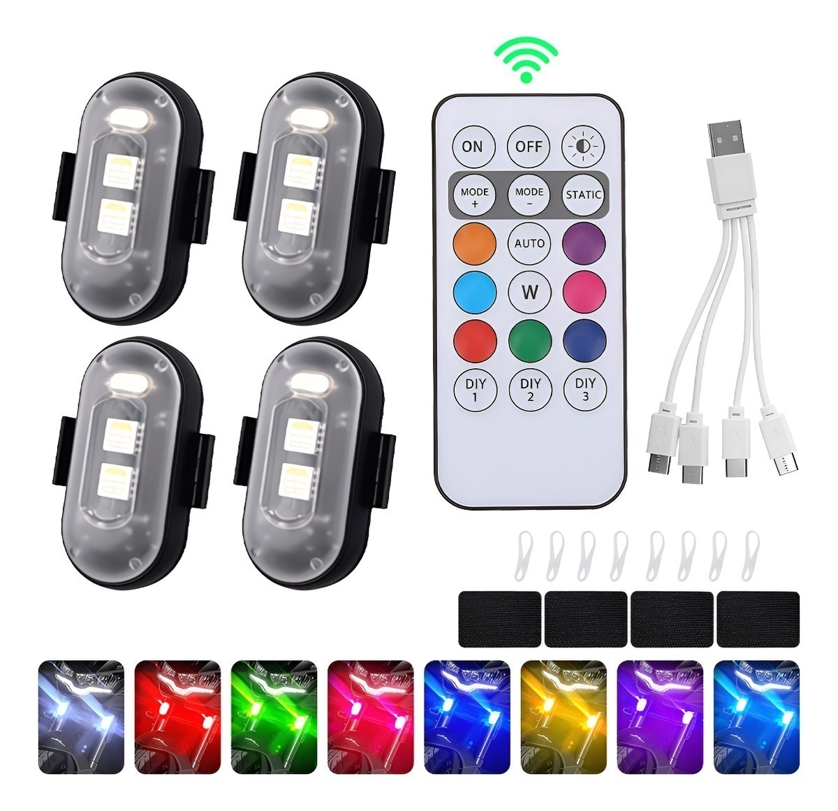 4 Pcs Led Strobe Lights with R - Drone Led Light ulasan dan harga