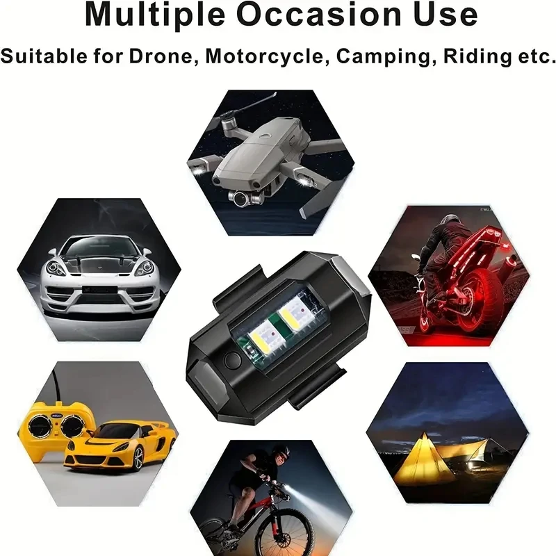 1Pcs Remote LED RGB Anti-colli - Drone Led Light ulasan dan harga
