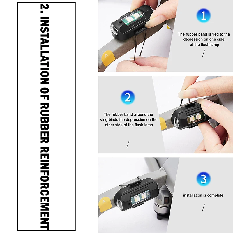 1Pcs Remote LED RGB Anti-colli - Drone Led Light ulasan dan harga