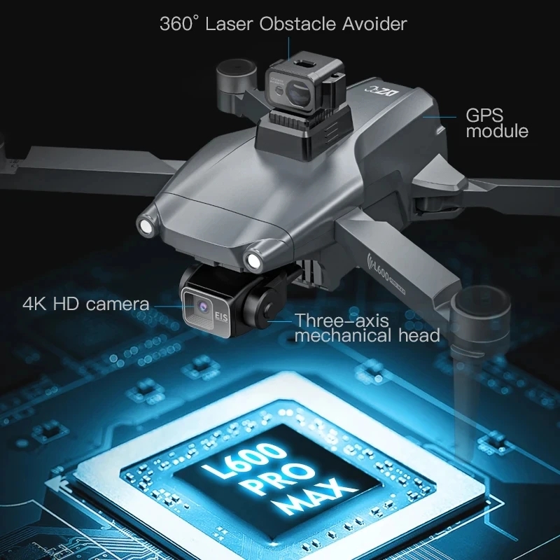 L600 PRO MAX GPS Drone Profess - Drone Gimbal ulasan dan harga