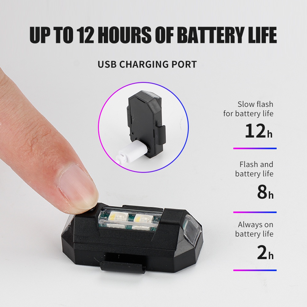 1PC 7 Color Mini USB Charging  - Drone Led Light ulasan dan harga
