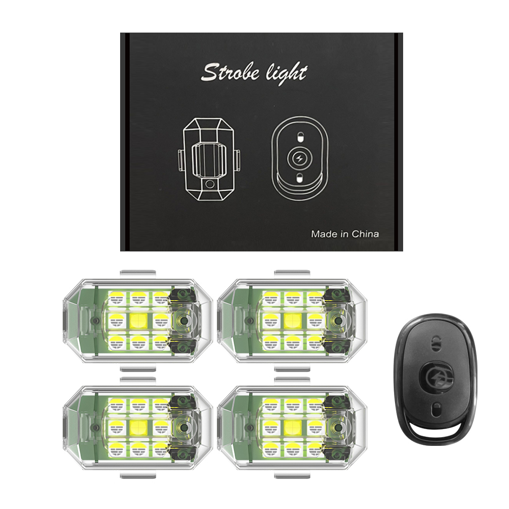 1/2/4pcs Wireless LED Drone St - Drone Led Light ulasan dan harga