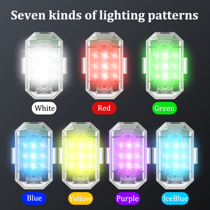 1/2/4pcs Wireless LED Drone St - Drone Led Light ulasan dan harga